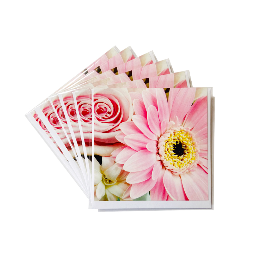 Flower Greeting Cards Pink Life Blooms